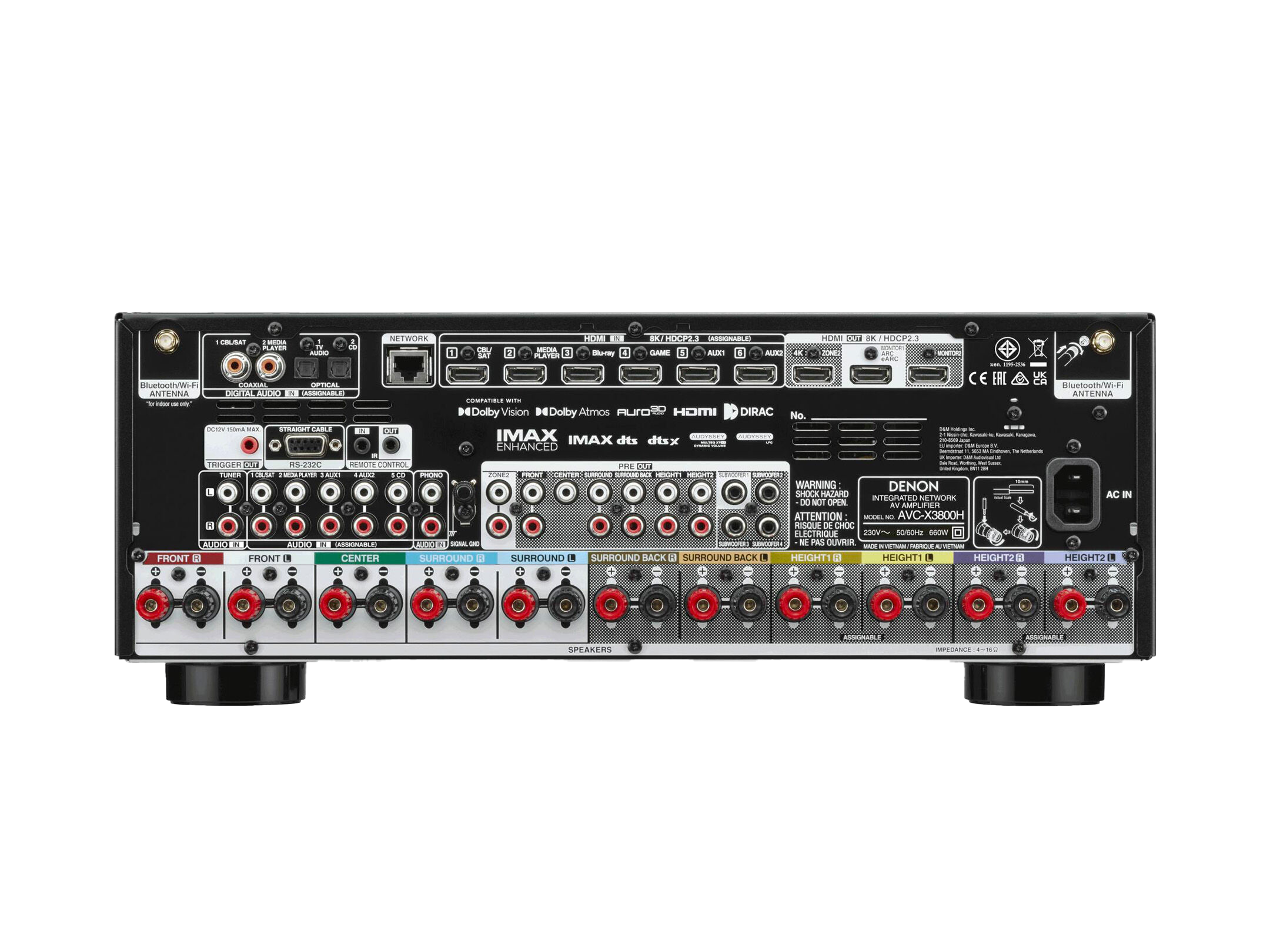 Denon AVC-3800H 9.4 Channel 8K AV Receiver