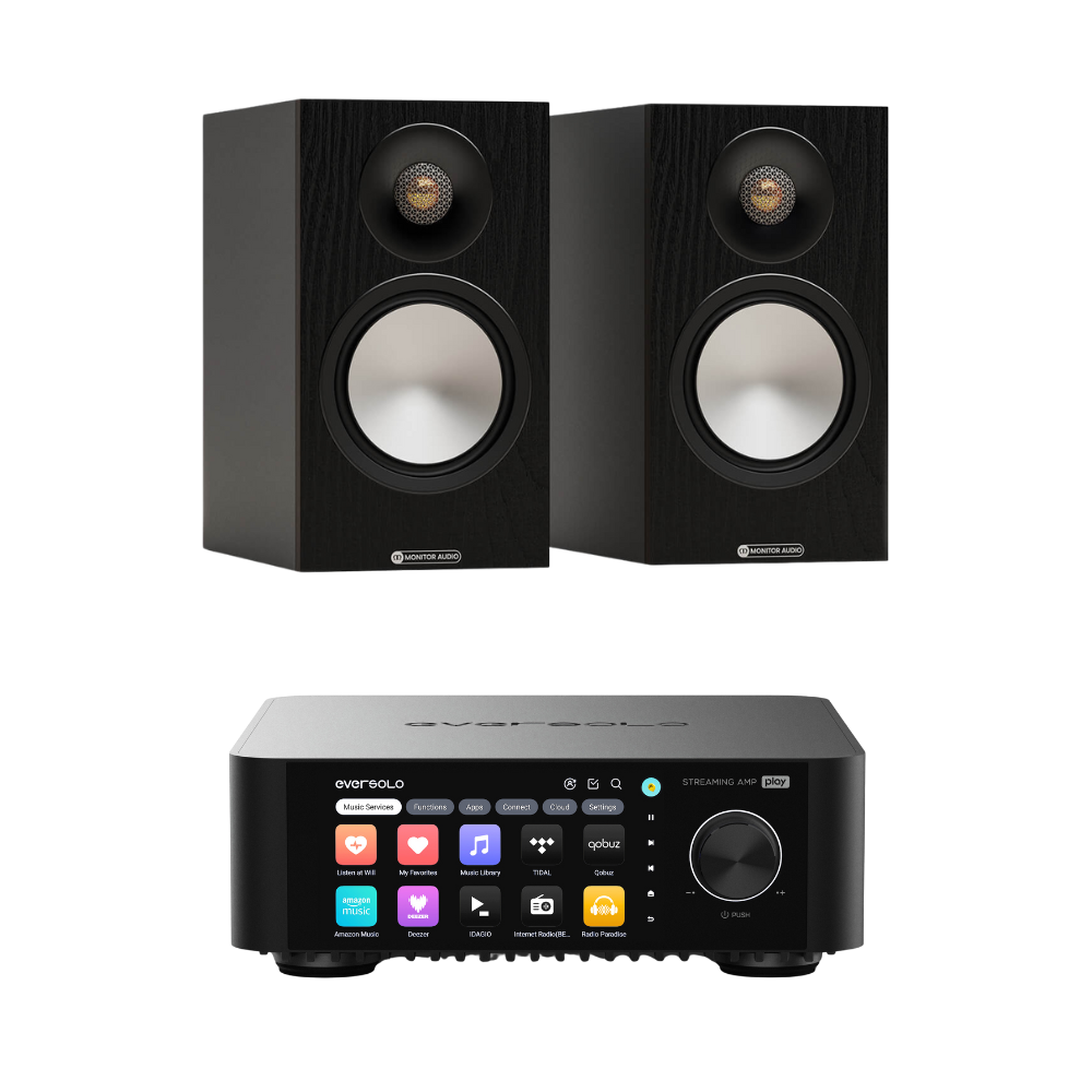 Monitor Audio Bronze 50 7G (Black) with EverSolo PLAY (Black)