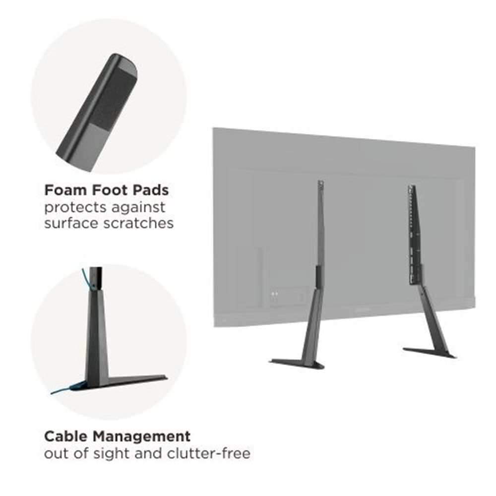 Space TV Adjustable Tabletop TV Stand 32”to 70” 50kg (TVARM-DMS01)
