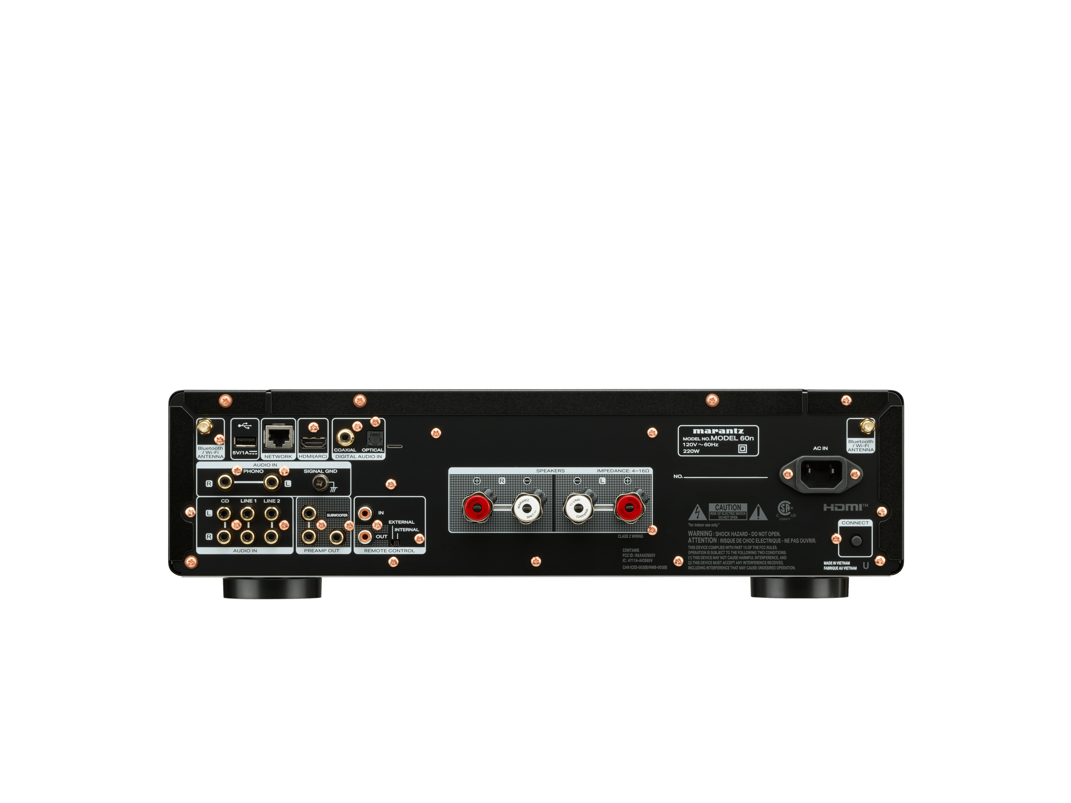 Marantz MODEL 60n 2 Channel 60W Network Integrated Amplifier Powered by HEOS™