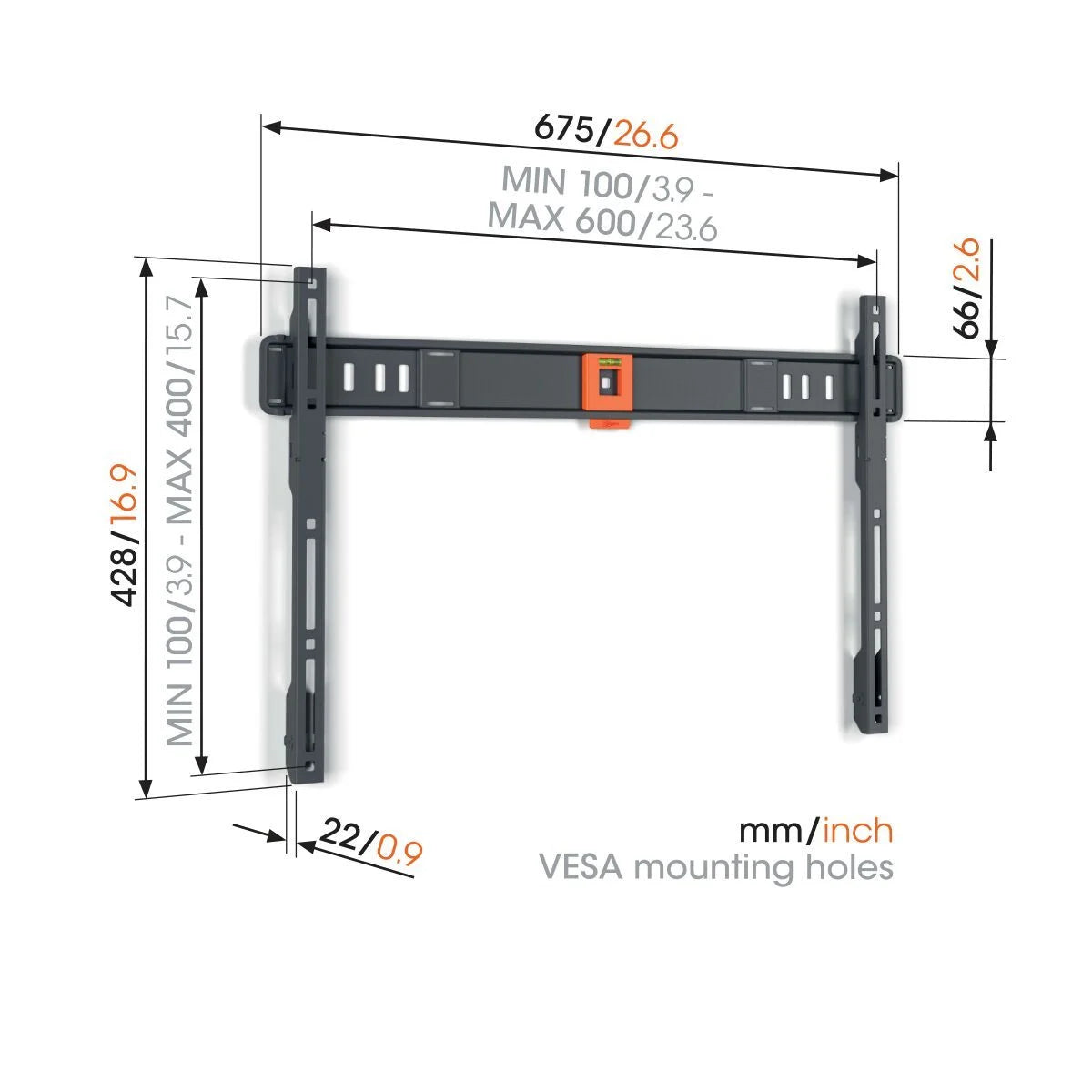 Vogel's TVM 1605 40-100 Inch Fixed TV Mount