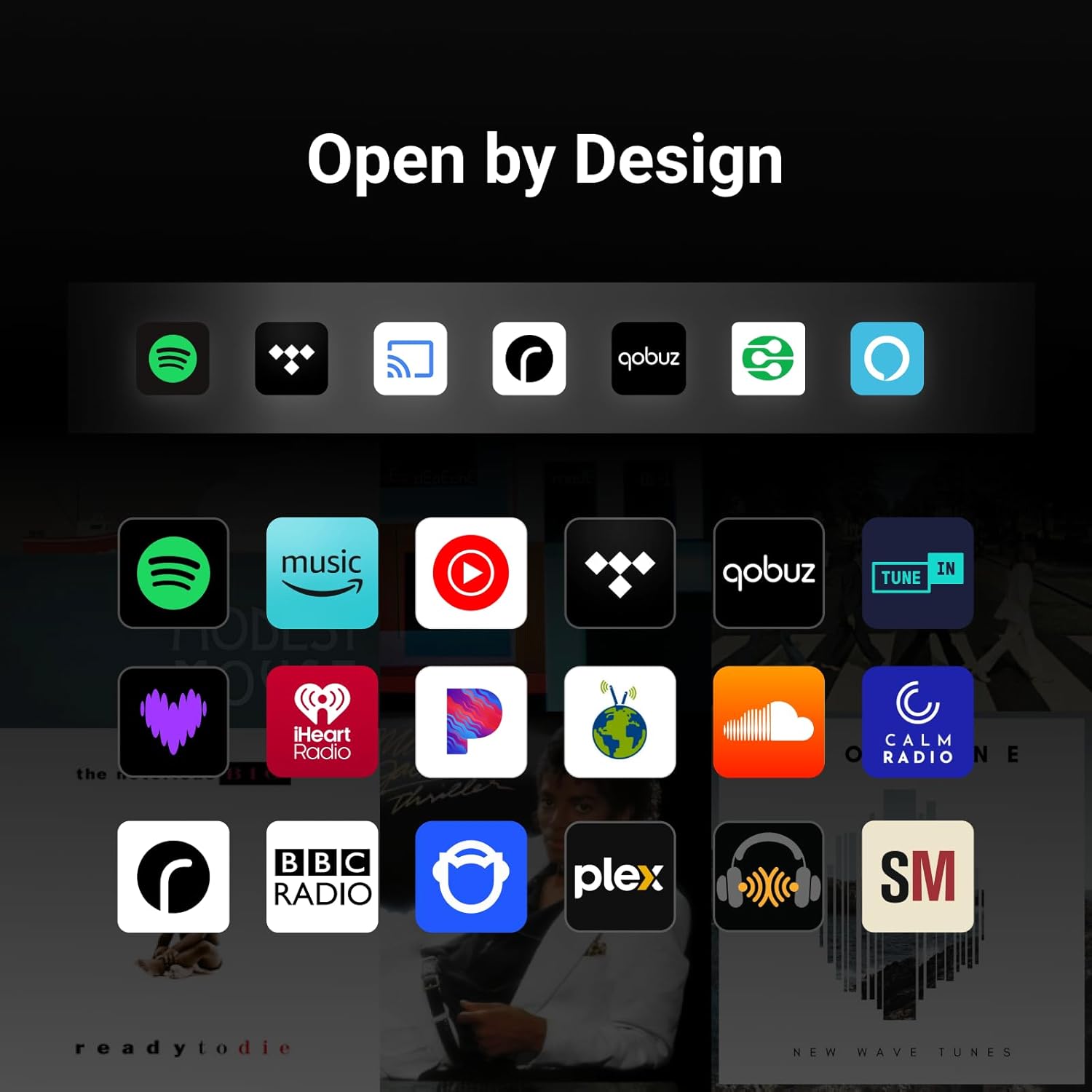 WiiM Sound Smart Speaker with 1.8″ Touch Display, Hi‑Res 24‑bit/192 kHz, AI RoomFit™ Room Correction, 100W Peak,