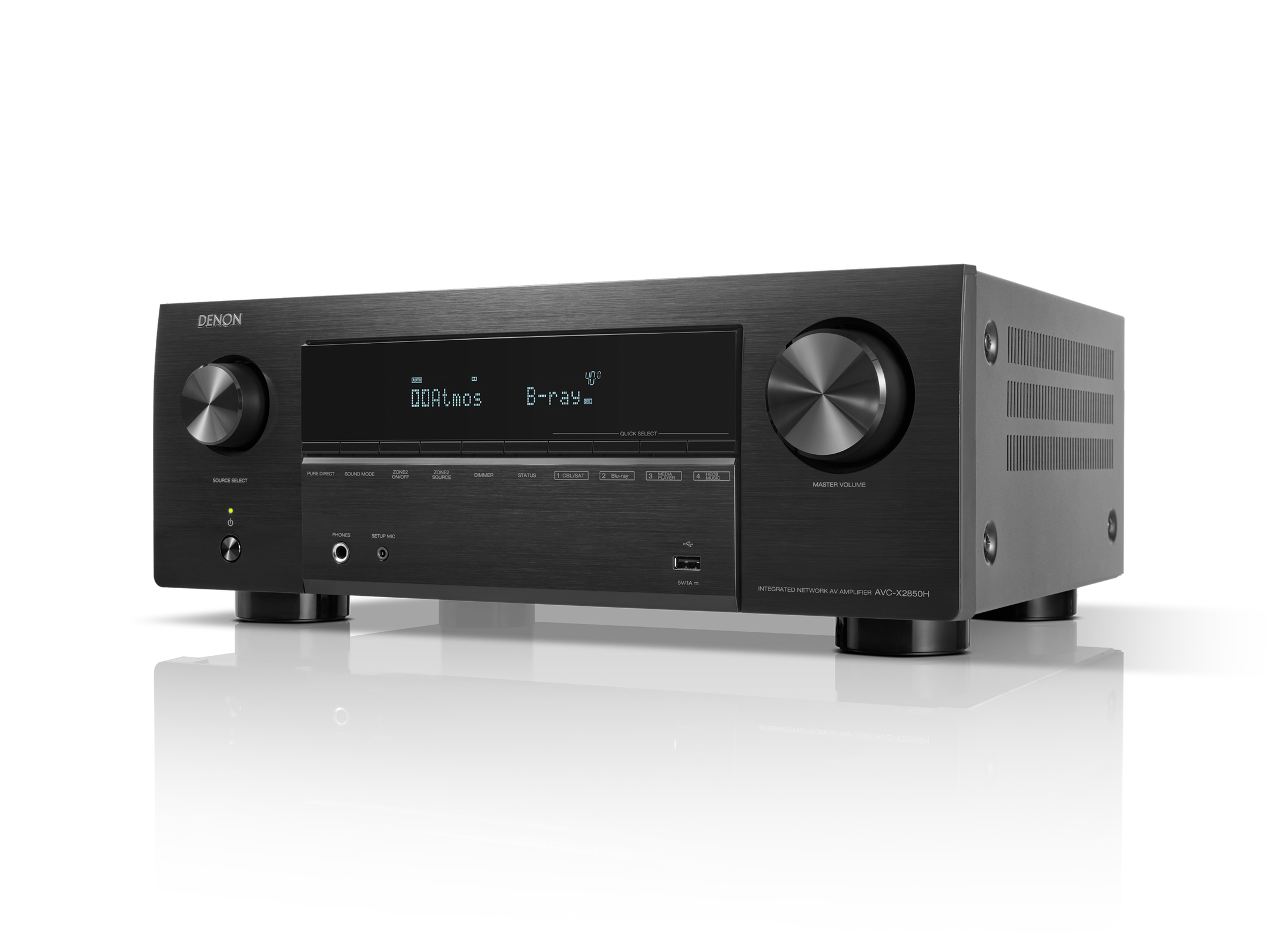 Denon AVC-X2850 7.2 Ch. 95W 8K AV Amplifier with HEOS® Built-in