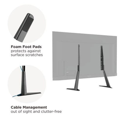 Space TV Adjustable Tabletop TV Stand 32”to 70” 50kg (TVARM-DMS01)