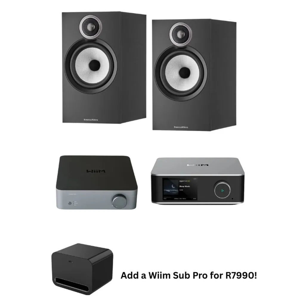 Bowers & Wilkins 606 S3 with WiiM ULTRA and VIBE AMP (Black)