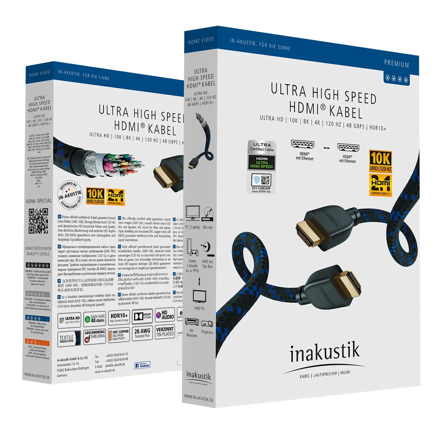 In-Akustik Premium Ultra High Speed HDMI 2.1 cable