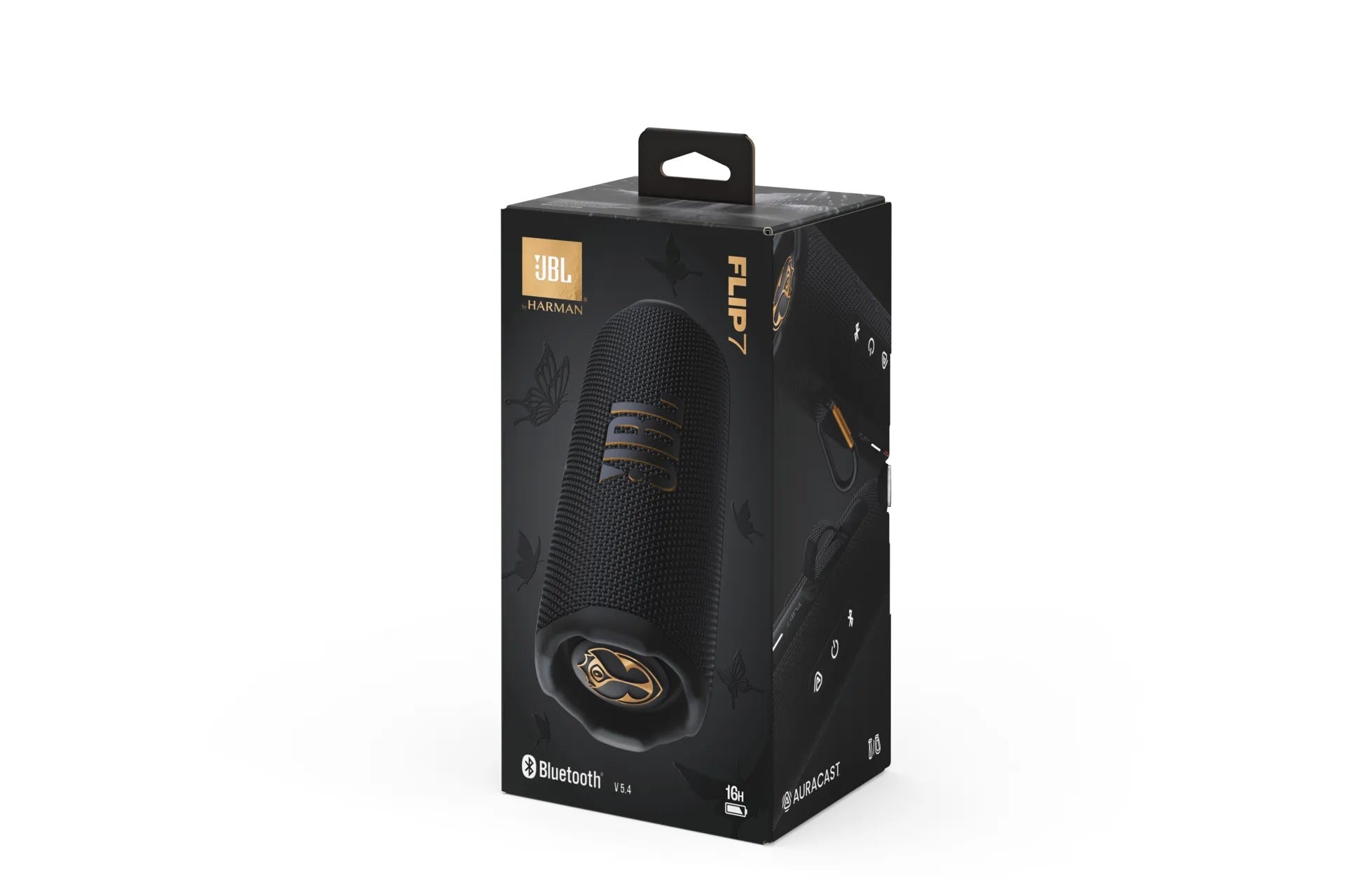 JBL Flip 7 Tomorrowland Portable Bluetooth Speaker Black/Gold