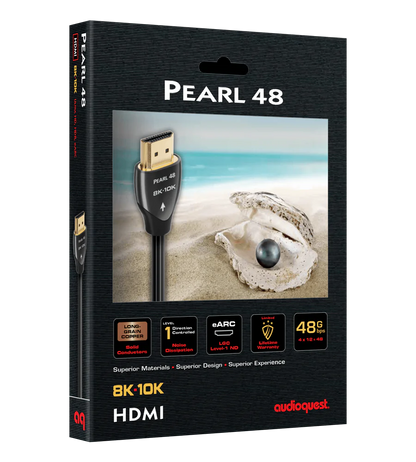 AudioQuest Pearl 48G 2.1 HDMI Cable - 8K/10K Ultra HD, Gaming, HDR, eARC